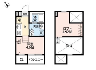 東枇杷島駅 徒歩12分 2階の物件間取画像